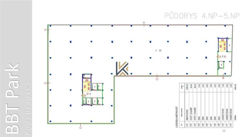 Pronájem obchodního prostoru, Praha - Vysočany, Poděbradská, 3294 m2