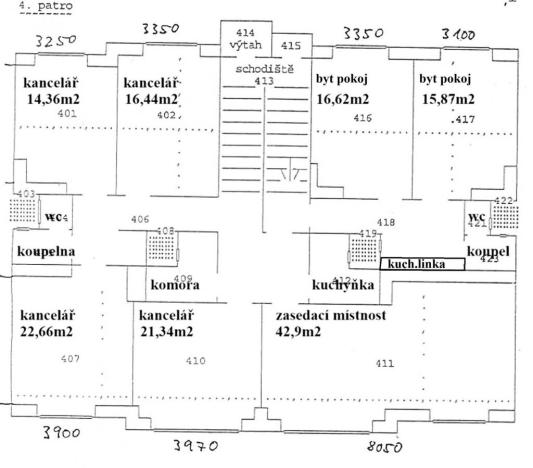 Pronájem kanceláře, Praha - Smíchov, Zoubkova, 344 m2