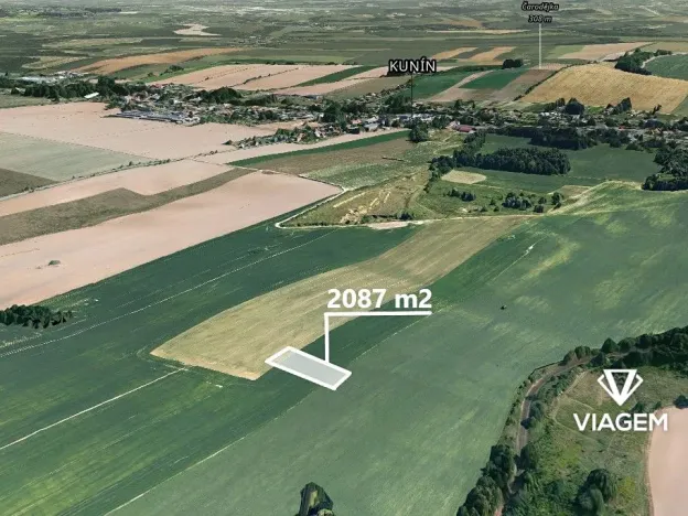 Prodej podílu pole, Kunín, 1043 m2