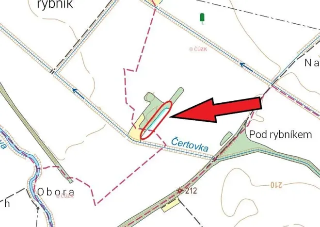 Prodej podílu pole, Horušice, 387 m2