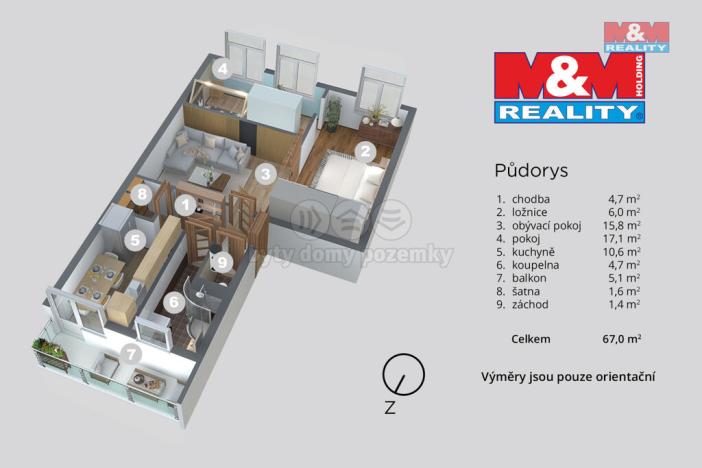 Prodej bytu 2+1, Děčín - Děčín IV-Podmokly, Teplická, 63 m2