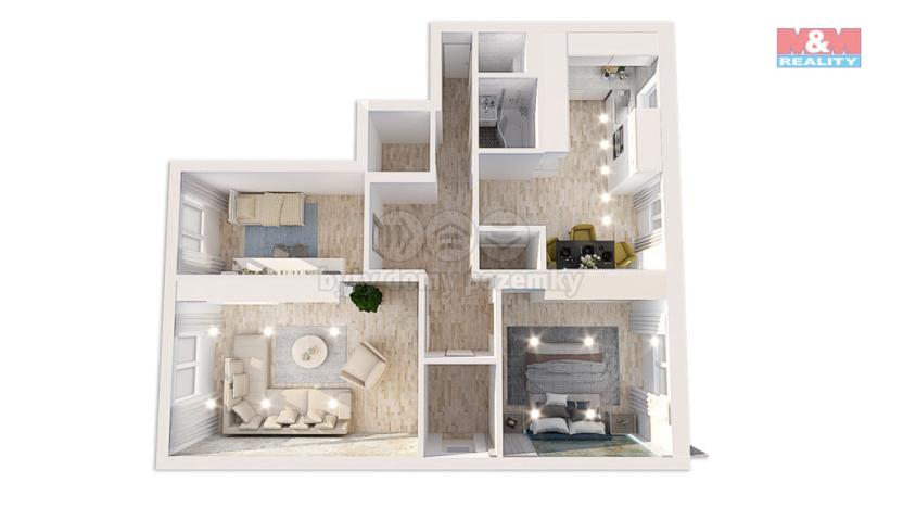 Prodej bytu 3+1, Stráž, 82 m2