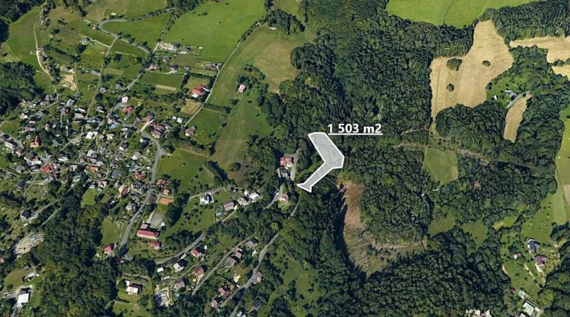 Prodej pole, Železný Brod, 1503 m2