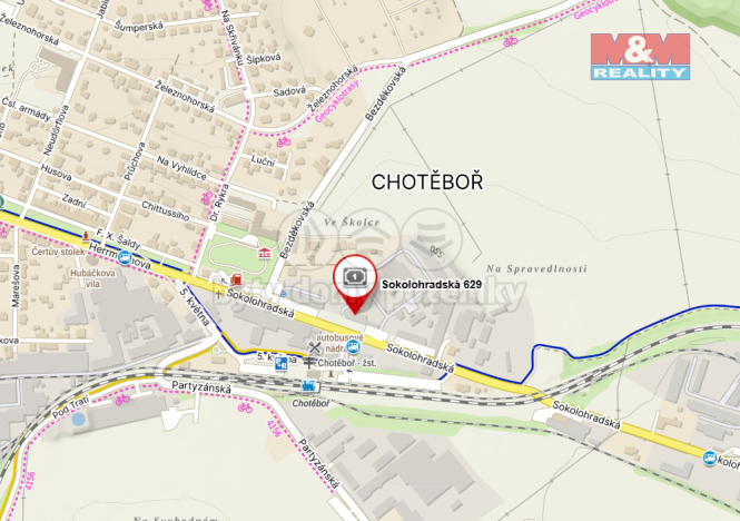 Pronájem kanceláře, Chotěboř, Sokolohradská, 12 m2