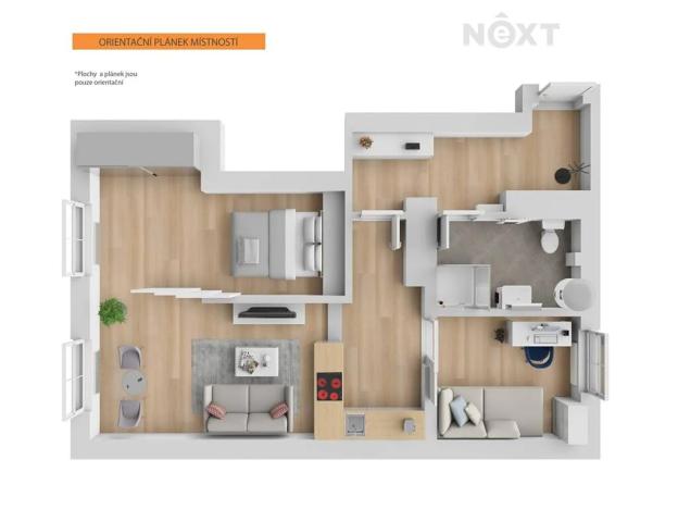 Prodej bytu 2+kk, Praha - Vysočany, Novovysočanská, 55 m2