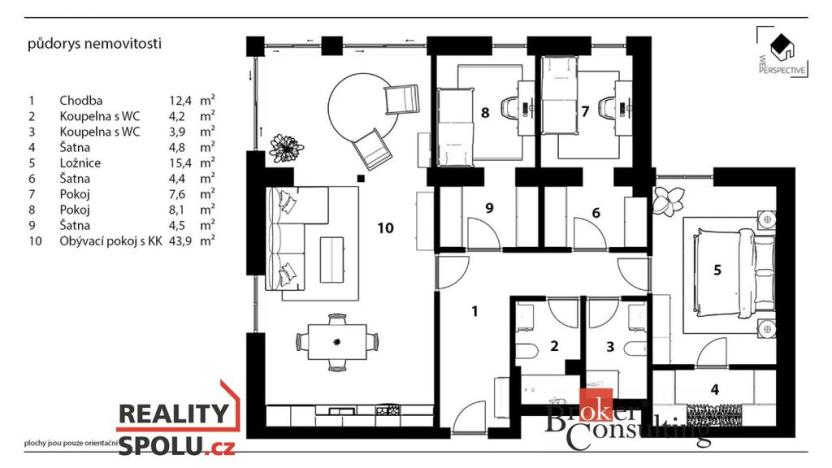Prodej bytu 4+kk, Praha, Písčitá, 117 m2