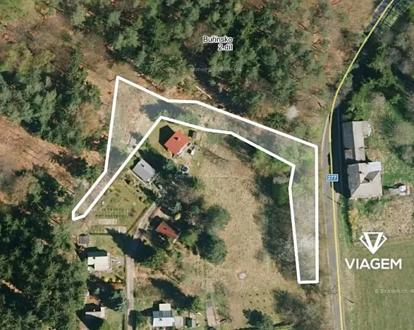 Prodej zahrady, Chocnějovice, 1839 m2