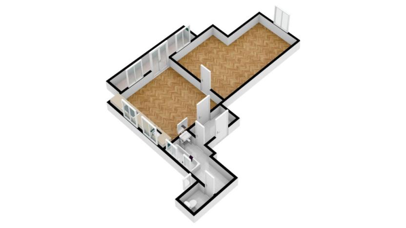 Pronájem bytu 2+kk, Praha - Podolí, Pravá, 50 m2