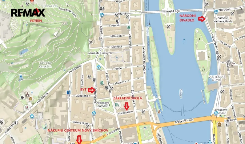 Prodej bytu 4+1, Praha - Smíchov, Štefánikova, 110 m2