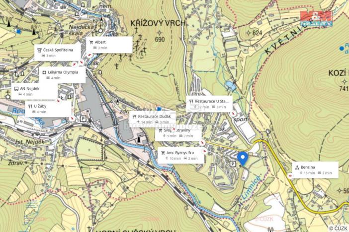 Prodej zahrady, Nejdek, Údolní, 482 m2