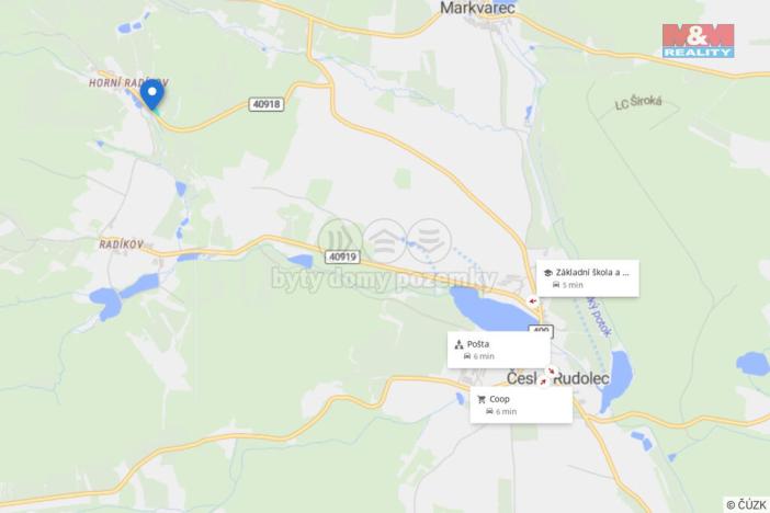 Prodej pozemku pro bydlení, Český Rudolec - Horní Radíkov, 1073 m2