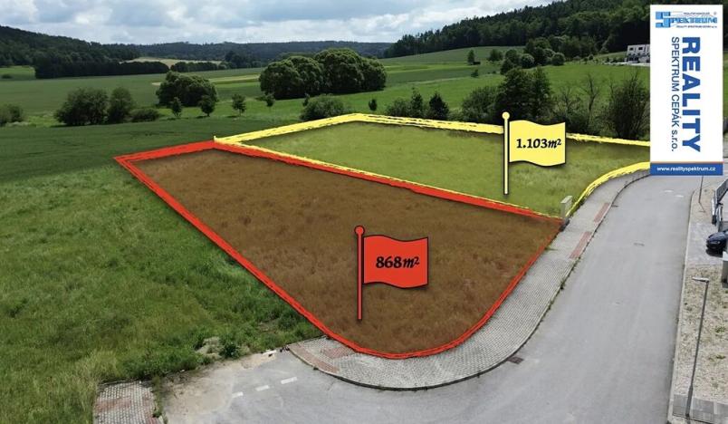 Prodej pozemku pro bydlení, Hluboká nad Vltavou, Sukova, 868 m2