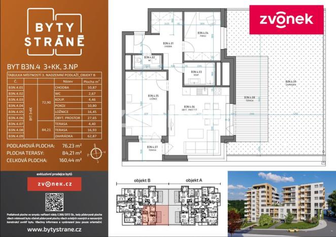 Prodej bytu 3+kk, Zlín, Nad Stráněmi, 160 m2