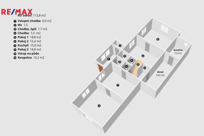 Prodej chalupy, Třebíč - Sokolí, 114 m2