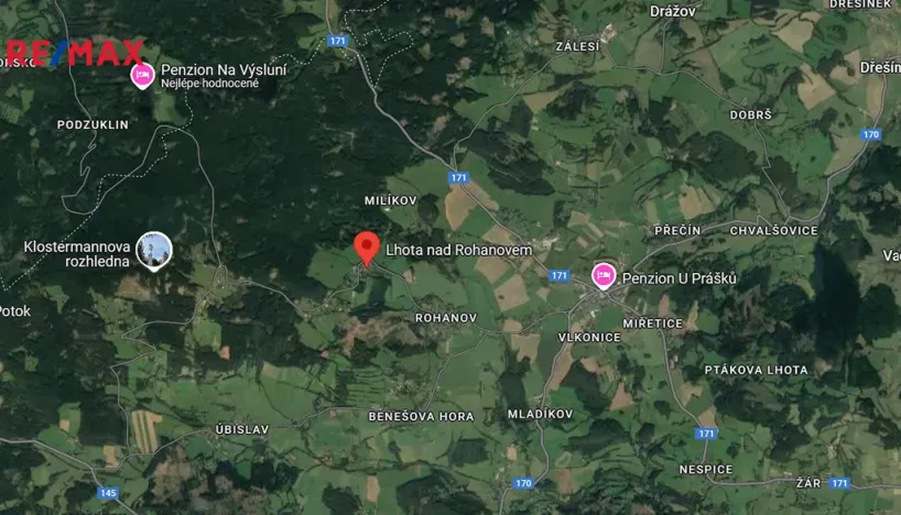 Prodej zahrady, Vacov, 1527 m2