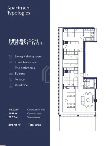 Prodej bytu 3+1, Vlora, Albánie, 177 m2