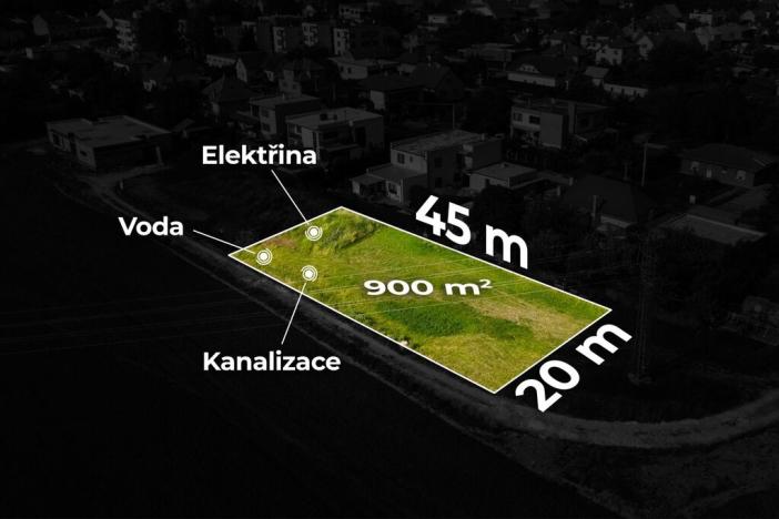 Prodej pozemku pro bydlení, Zlín - Louky, 900 m2