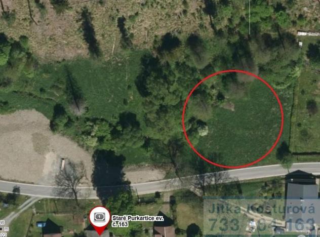 Prodej pozemku pro bydlení, Hošťálkovy - Staré Purkartice, 3379 m2