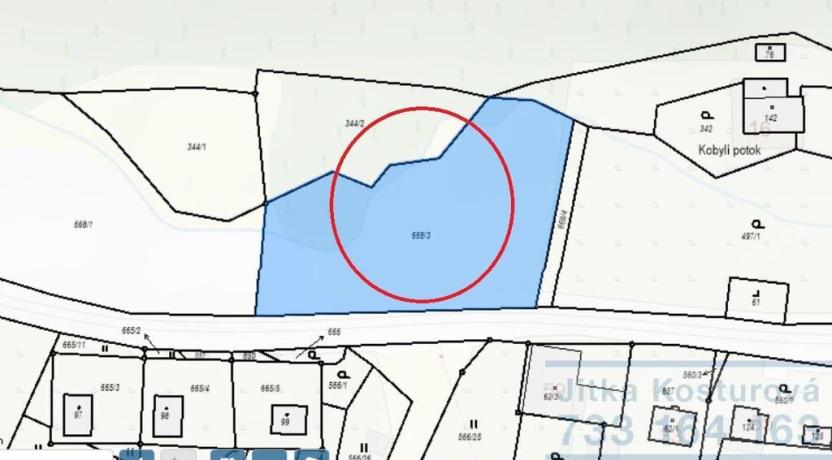 Prodej pozemku pro bydlení, Hošťálkovy - Staré Purkartice, 3379 m2