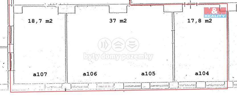 Pronájem kanceláře, Brno - Černovice, Hájecká, 70 m2