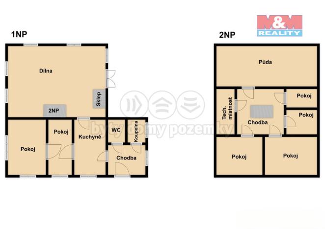 Prodej rodinného domu, Těchobuz, 290 m2