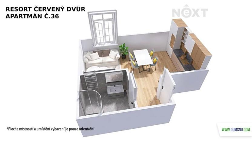 Prodej bytu 2+kk, Rapotín, Výzkumníků, 33 m2