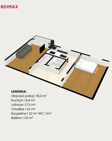 Prodej bytu 2+1, Hradec Králové - Plácky, U Fotochemy, 51 m2