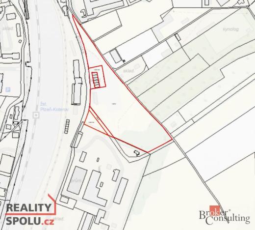 Prodej komerčního pozemku, Plzeň - Božkov, 24334 m2