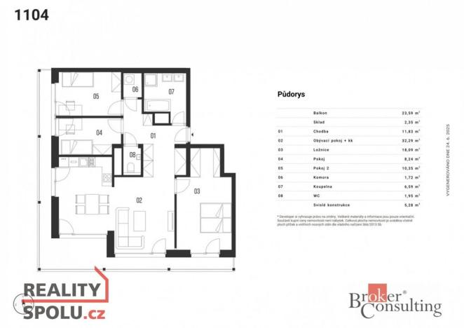 Prodej bytu 4+kk, Plzeň - Bolevec, 122 m2