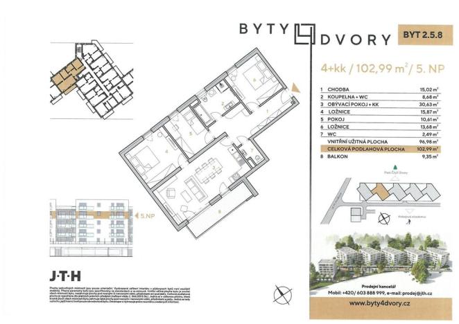 Prodej bytu 4+kk, České Budějovice, M. Horákové, 112 m2
