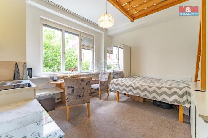 Pronájem bytu 1+kk, Praha - Karlín, Thámova, 20 m2