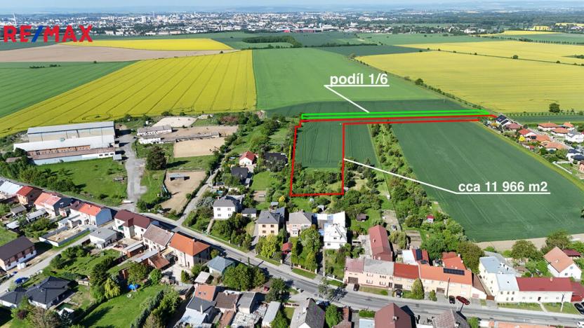 Prodej pozemku pro bydlení, Olomouc - Droždín, 12597 m2