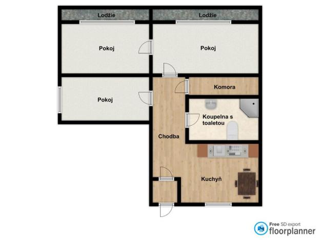 Prodej bytu 3+1, Příbram - Příbram VII, Gen. Kholla, 65 m2