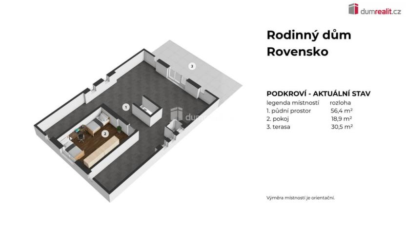 Prodej rodinného domu, Rovensko pod Troskami, Hrabalka, 154 m2