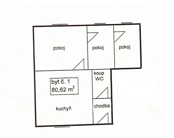 Prodej rodinného domu, Městec Králové, T. G. Masaryka, 81 m2