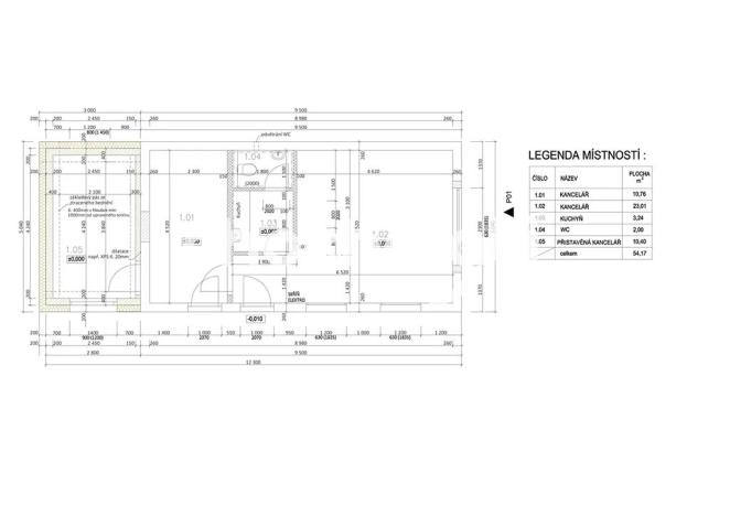 Prodej kanceláře, Pardubice, Školská, 157 m2