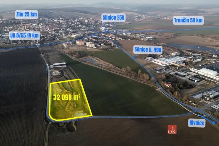 Prodej komerčního pozemku, Uherský Brod, Škrlovec, 3000 m2