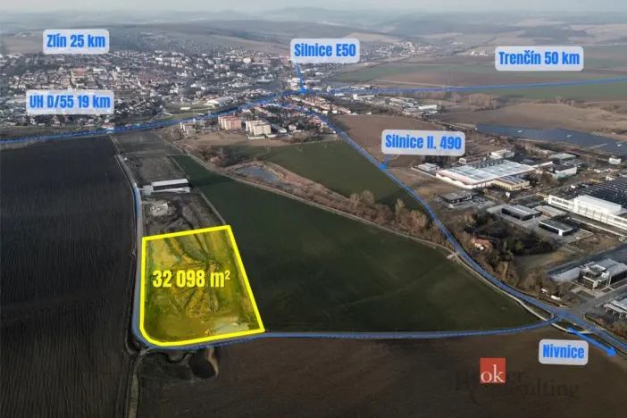 Prodej komerčního pozemku, Uherský Brod, Škrlovec, 10000 m2