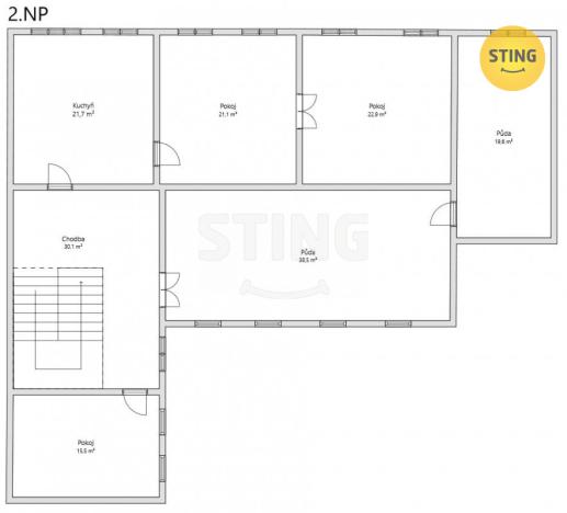 Prodej rodinného domu, Němčice nad Hanou, Komenského nám., 420 m2