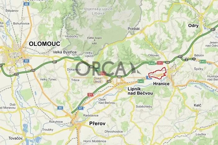 Prodej komerčního pozemku, Hranice, 1546 m2