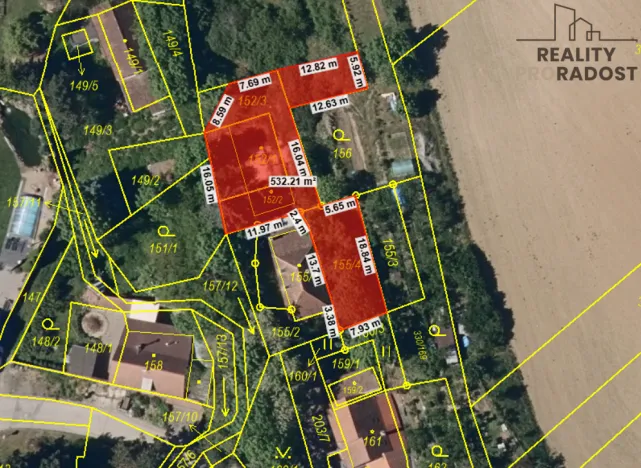 Prodej pozemku pro bydlení, Vyškov, Lhota, 530 m2