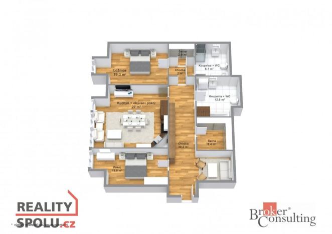Prodej bytu 3+kk, Karlovy Vary, Divadelní náměstí, 137 m2