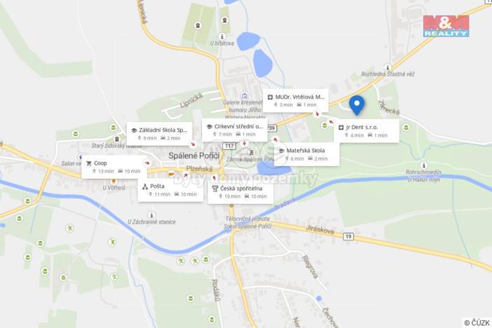 Prodej bytu 4+1, Spálené Poříčí, Zámecká, 83 m2