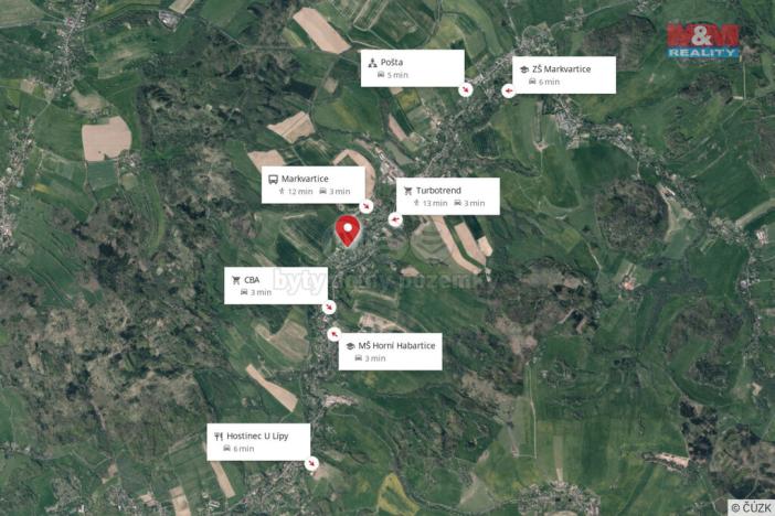 Prodej pozemku pro bydlení, Horní Habartice, 2004 m2