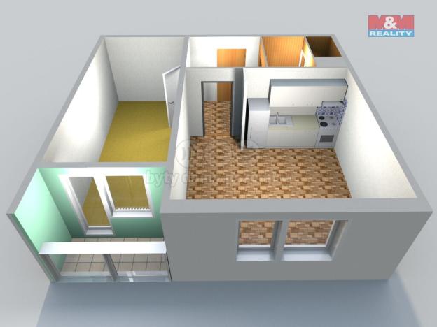 Pronájem bytu 1+1, Česká Lípa, Hradecká, 40 m2
