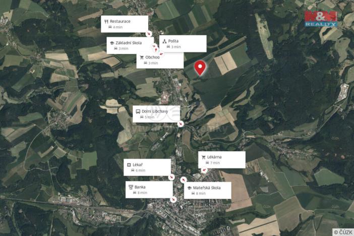 Prodej lesa, Libchavy - Dolní Libchavy, 1312 m2