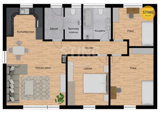 Prodej rodinného domu, Rychvald, Jabloňová, 93 m2