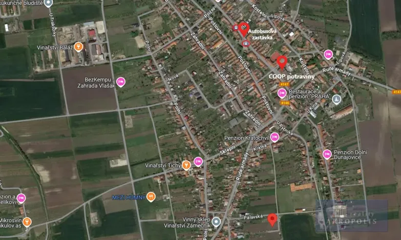 Prodej pozemku pro bydlení, Dolní Dunajovice, Pálavská, 631 m2