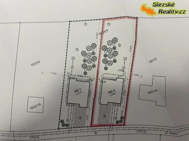 Prodej pozemku pro bydlení, Vratimov, Horní, 2000 m2