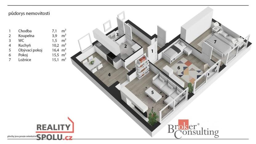 Prodej bytu 3+1, Pardubice - Zelené Předměstí, Sladkovského, 76 m2